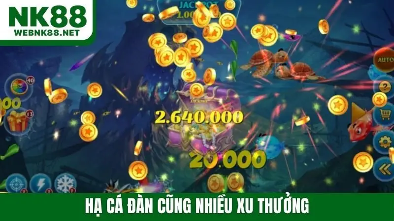 Hạ cá đàn cũng nhiều xu thưởng