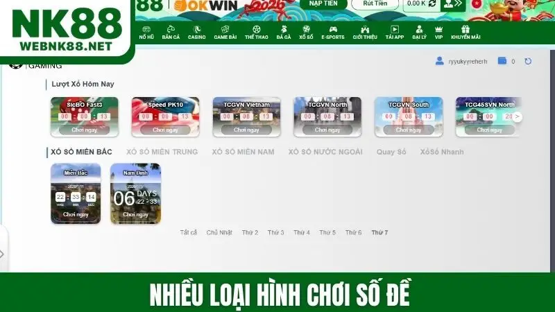 Nhiều loại hình chơi số đề