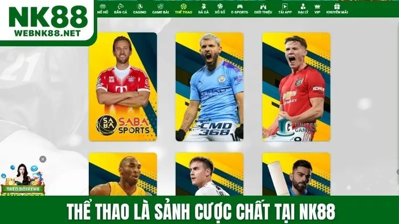 Thể thao là sảnh cược chất tại NK88