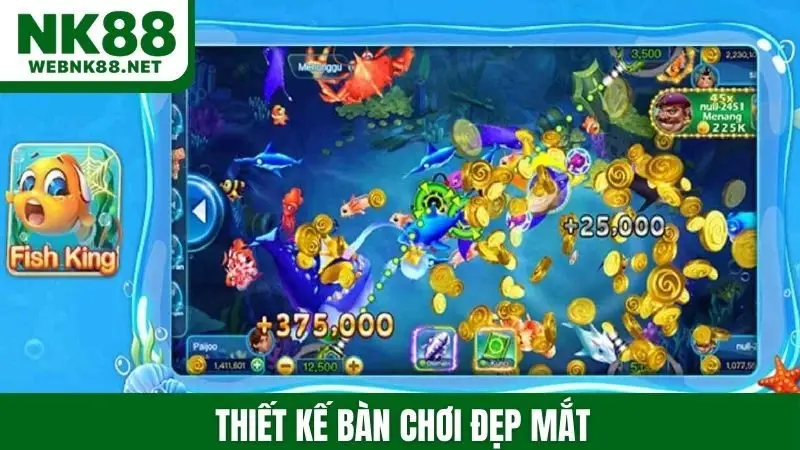 Thiết kế bàn chơi đẹp mắt
